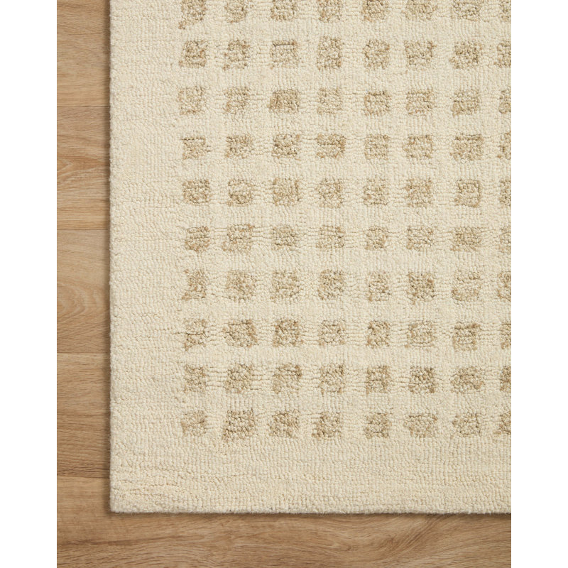 Chris Loves Julia x Loloi Polly Checkered Hand Tufted Jute/Sisal/Wool